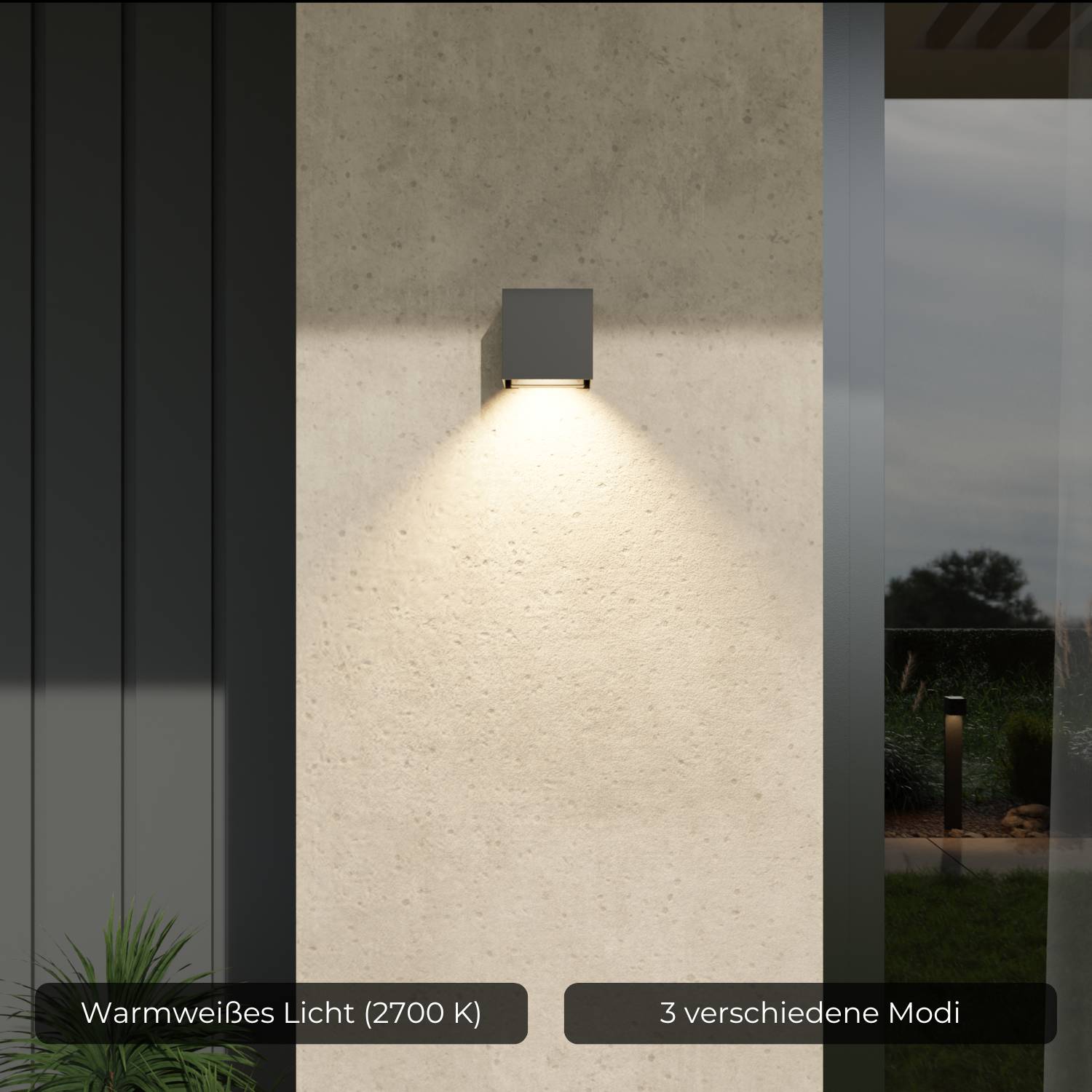 Lampada da parete solare Havis