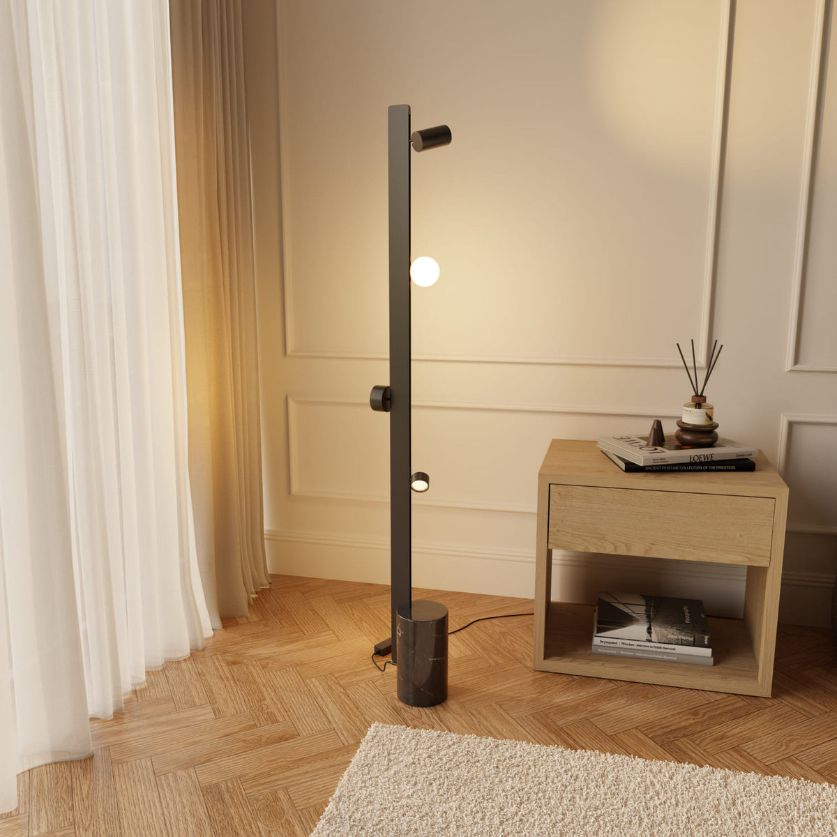 Lampada da terra modulare Azena