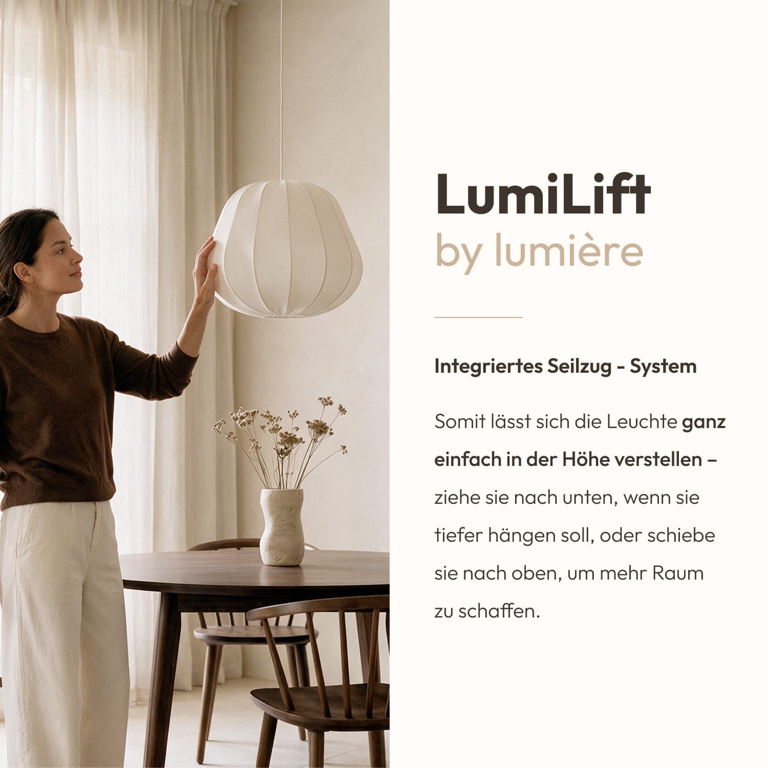 Lampada a sospensione Loona