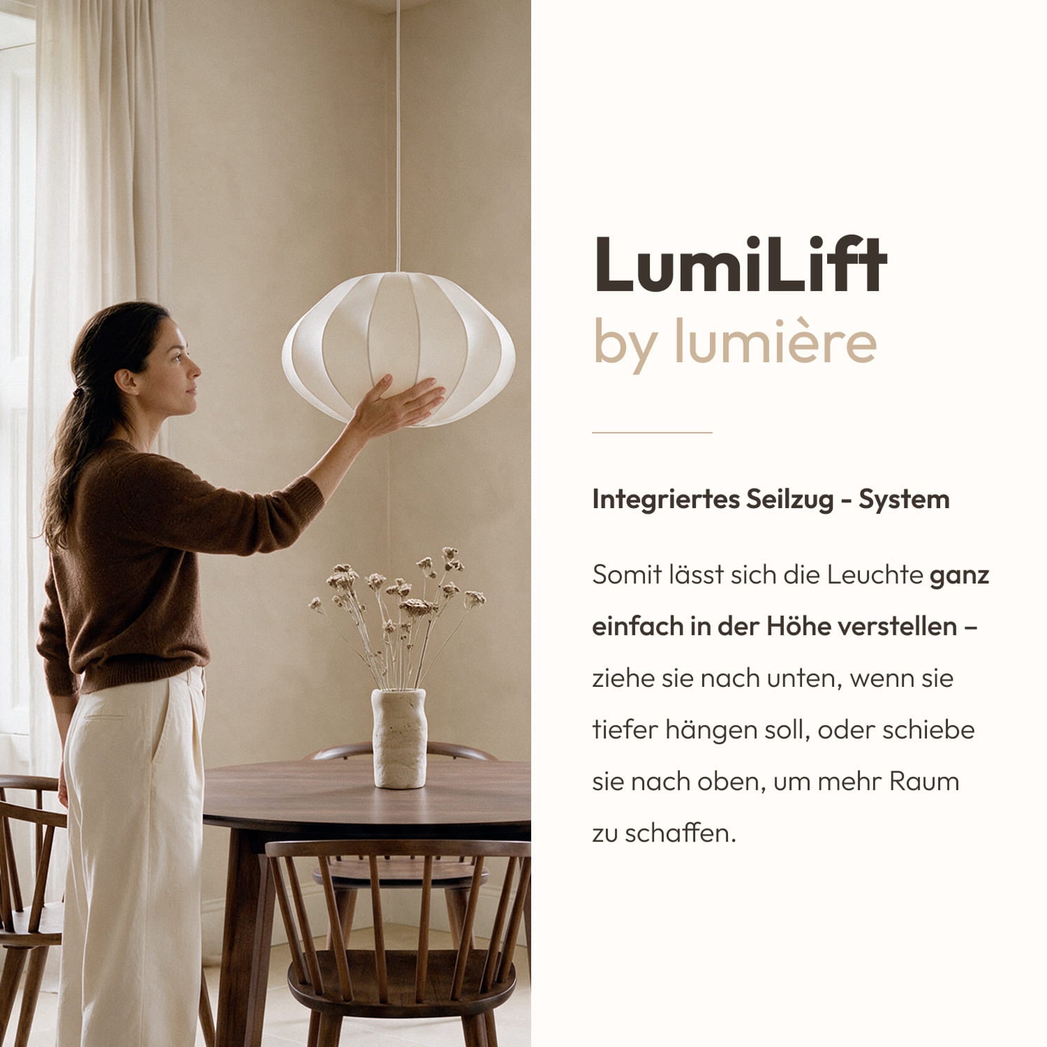Lampada a sospensione Loona