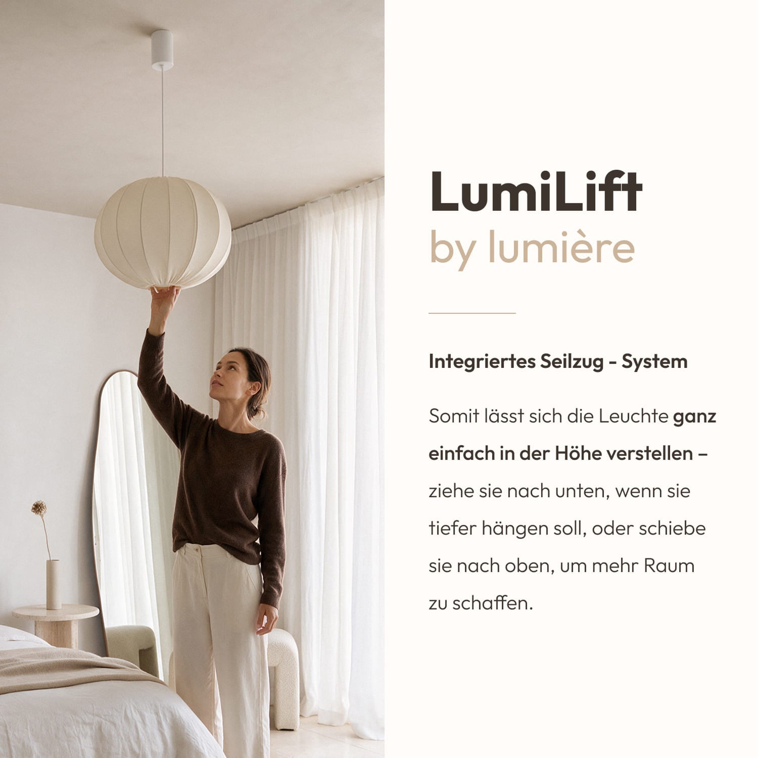 Lampada a sospensione Loona